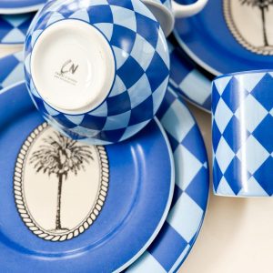 Dessert Palm Bowl Set (Blue Edition) 6pcs