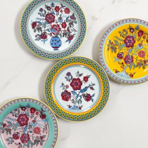 Florentine Bloom Plate set 4pcs