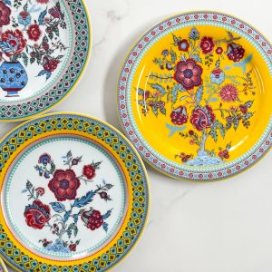 Florentine Bloom Yellow Plate 1pc