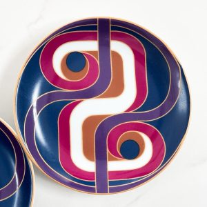 Retro Ribbon (Magenta) Plate 1pc