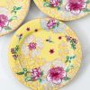 Humming Bird Bloom (Egg Yolk) Plate 1pc