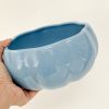 Powder Blue Floral Glaze Bowl (Large) 1pc