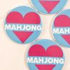 Mahjong Heart Coaster 1pc